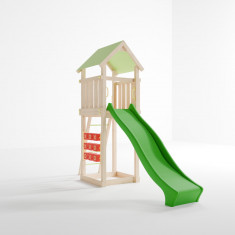 Complex de joaca din lemn prelucrat pentru copii BDR 2 TT