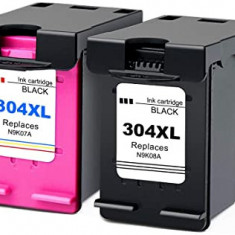 Set 2 cartuse compatibile HP 304XL Black, HP 304XL Color