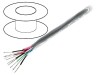 Cablu 3x2x22AWG litat Cu PVC crom 305m CPR Eca 300V
