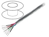 Cablu 3x2x22AWG litat Cu PVC crom 305m CPR Eca 300V