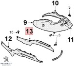 Cumpara ieftin Carena laterala inferioara dreapta rosie originala Peugeot Vclic &ndash; Vclic Evolution 4T 50cc