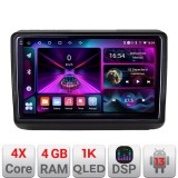 Navigatie Jeep Grand Cherokee 2014-2019 A-JGG 4+64 InCell Display 1K Android Waze USB Navigatie Internet Youtube Radio