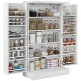 HOMCOM Dulap de Bucătărie Depozitare Independent 60x30x104cm, Alb | Aosom Romania