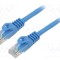 Patch cord LANBERG U/UTP 5e 15m 26AWG CCA PVC albastru