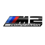 Emblema M2 Competition spate portbagaj BMW, Negru