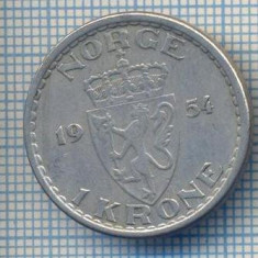 AX 404 MONEDA - NORVEGIA - 1 KRONE -ANUL 1954 -STAREA CARE SE VEDE