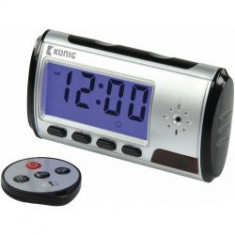 Spy cam clock ceas cu camera ascunsa card micro SD KONIG