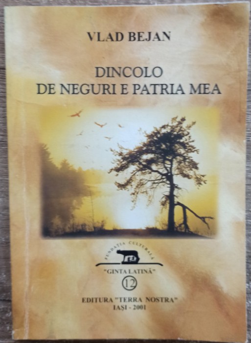 Dincolo de neguri e patria mea - Vlad Bejan// dedicatie si semnatura