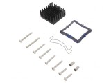 Radiator extrudat cu aripioare negru 31x31x14.5mm
