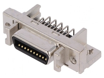 Conector MDR 20-Pin Ecranat Soclu Mamă 500V foto