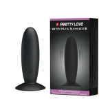 Plug anal puternic vibrator &icirc;ncărcat cu silicon 11cm