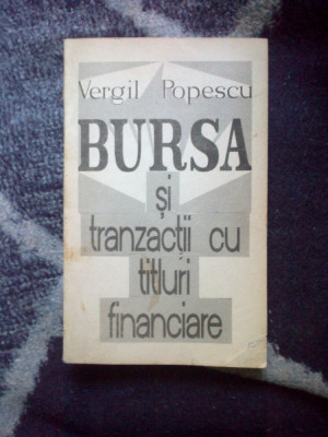 k3 Bursa si tranzactii cu titluri financiare - Vergil Popescu foto