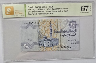 25 Piastres 2006 Egypt foto