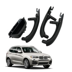 Set complet 7 manere interior fata - spate BMW X3 F25 si X4 F26 - Negru