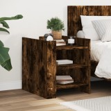Noptiera Gossi stejar fumuriu 45x50x50 cm lemn prelucrat