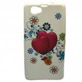 Cumpara ieftin Husa Telefon Silicon Sony Xperia Z1 Mini White Hearts