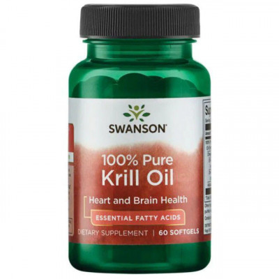 Krill Oil 100% Pure Superba2&amp;trade; 60 capsule Swanson foto
