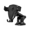 Suport Auto Universal Telefon 3.5-7 inch, Brat Ajustabil, Rotire 360&deg;, Prindere Bord/Parbriz cu Ventuza, Negru