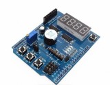 Modul multifunctional cu 4 digiti, senzor temperatura Ds18b20 si LM35, butoane, interfata pentru bluetooth si buzer