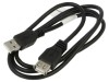 Cablu USB 2.0 A-A 1m negru cu mufă aurită, Lanberg