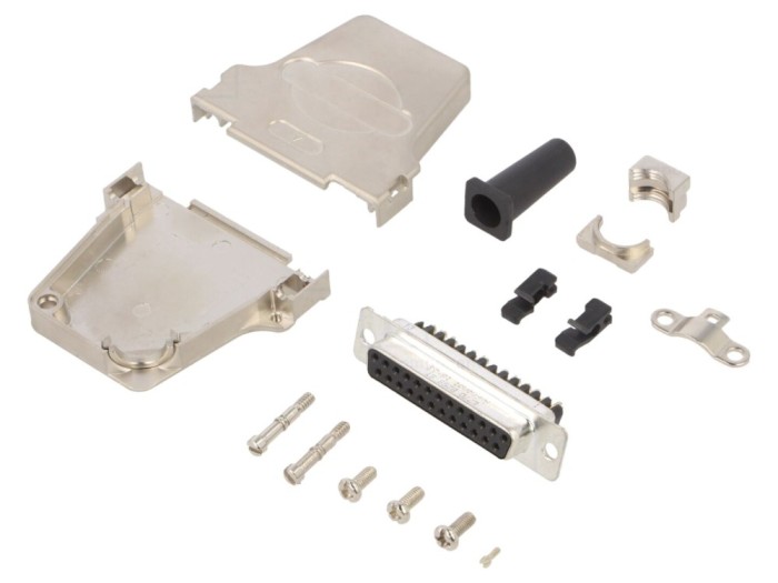 Conector D-Sub 25 pini mamă pe cablu