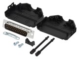D-Sub 25-Pin Mufă Tată Lipire pe Cablu Kit Complet