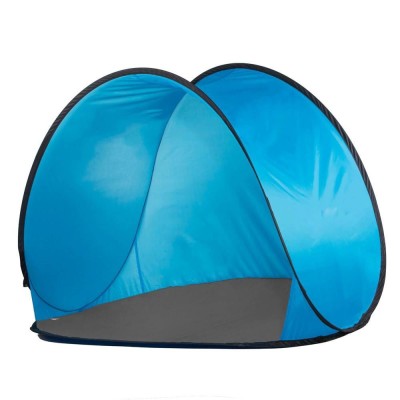 Cort plaja si picnic semi-deschis Sersimo, protectie UV, 150x90x90cm, albastru gri foto