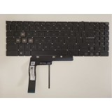 Tastatura Laptop Gaming, MSI, Katana 15 B12V, B12VGK, B12VFK, B12VEK, cu iluminare albastra, conector 6 pini, layout US