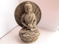 Statueta Buddha, probabil din Ghips (circa 17cm) foto