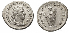 Moneda argint Roma Imperiala -Imparatul Filip Arabul (198-249) foto