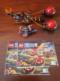 LEGO Nexo Knights 70314/1 si /2: Carul Haosului al lui Beast Master lansat in 2016 contine 314 piese si 2 figurine, set mai rar in stare foarte buna