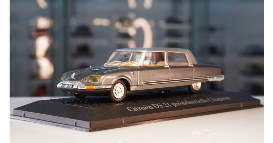 Modèle Réduit Citroen - Ds21 Chapron Presidentielle 1968 - Personal Car President Charles De Gaulle Grey