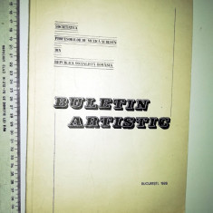 BULETIN ARTISTIC 1986 SOC PROFESORILOR DE MUZICA SI DESEN DIN RSR