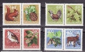 Iugoslavia 1978 - Fauna 8v.4 perechi,neuzat ,perfecta stare(z)
