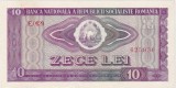 Bancnotă Rom&acirc;nia 10 lei 1966, Republica Socialistă Rom&acirc;nia, seria E.M29