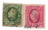 Suedia - Regele Oscar al II-lea, 1891-1903 - valori obliterate