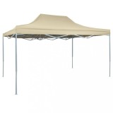 VidaXL Cort de petrecere pliabil profesional, crem, 3 x 4 m, oțel