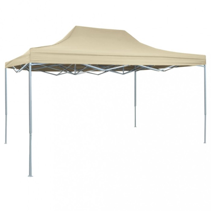 Gossi cort de petrecere pliabil profesional, crem, 3 x 4 m, otel