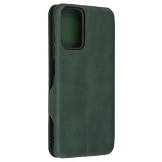 Husa tip carte pentru motorola moto g04 / moto g24, techsuit, inchidere magnetica, green foto
