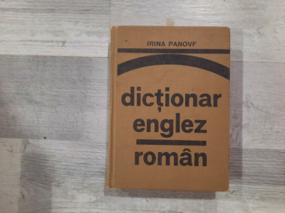 Dictionar englez-roman de Irina Panovf foto
