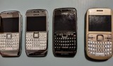 Telefon Nokia mobil E71 și C3 că noua Okazii urgent bonus cadou husa piele top black Friday