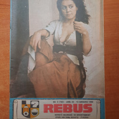 revista rebus 15 ianuarie 1990 - revista de divertisment