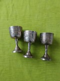 Lot de 3 pahare argintate si marcate