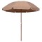 Umbrelă de soare de grădină, st&acirc;lp din oțel, taupe, 240 cm