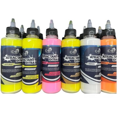 Aditiv Gel C&amp;amp;B Extra Atractant, Krill, Portocaliu, 250ml foto