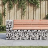 VidaXL Bancă de grădină design gabion 122x71x65,5cm lemn masiv Douglas