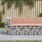 Banca de gradina design gabion 122x71x65,5cm lemn masiv Douglas GartenMobel Dekor