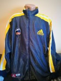 Bluza Trening Adidas Basketball Vintage Berlin L, Maneci Largi, Plasa, Auriu