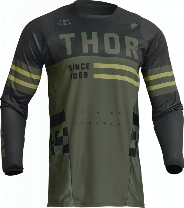 Tricou motocross/enduro Thor Pulse Combat, culoare army/negru, marime S Cod Produs: MX_NEW 29107085PE