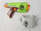 Pistol de jucarie Nerf N-Strike Elite Zombie Strike Sidestrike Blaster, Plastic, Hasbro